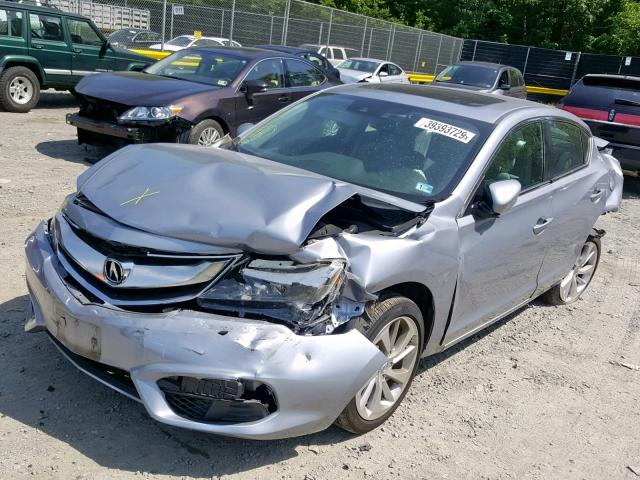 19UDE2F72GA001336 - 2016 ACURA ILX PREMIU SILVER photo 2