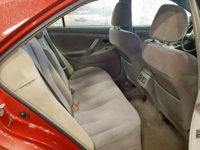 4T1BB3EK2AU118166 - 2010 TOYOTA CAMRY HYBR RED photo 6