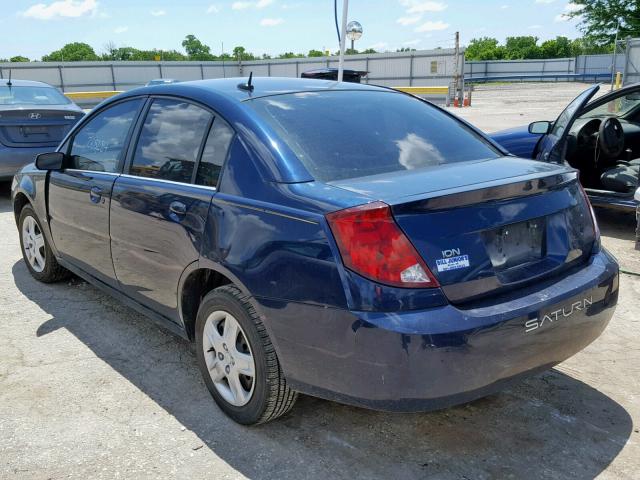 1G8AJ55F37Z120189 - 2007 SATURN ION LEVEL BLUE photo 3