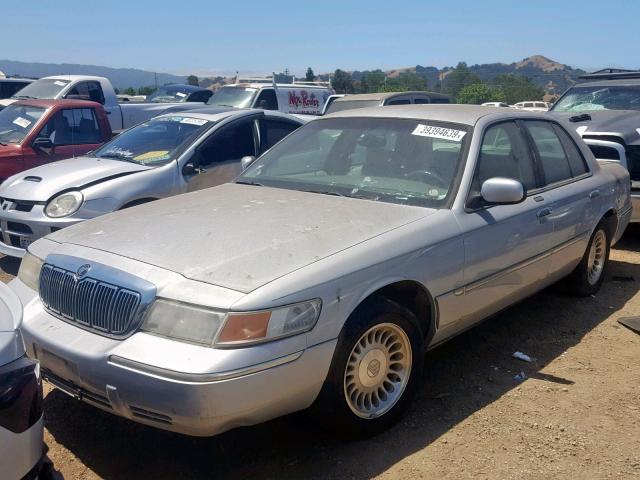 2MEFM75W6YX652797 - 2000 MERCURY GRAND MARQ SILVER photo 2