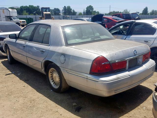 2MEFM75W6YX652797 - 2000 MERCURY GRAND MARQ SILVER photo 3