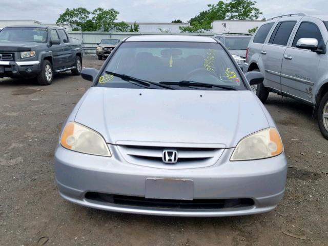 1HGEM22241L086077 - 2001 HONDA CIVIC DX GRAY photo 9