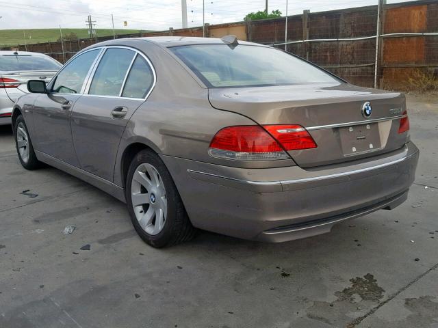 WBAHL83526DT02887 - 2006 BMW 750 I BROWN photo 3