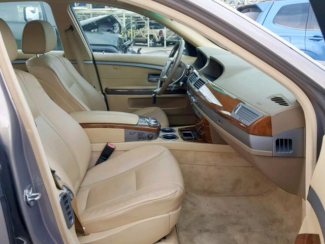 WBAHL83526DT02887 - 2006 BMW 750 I BROWN photo 5