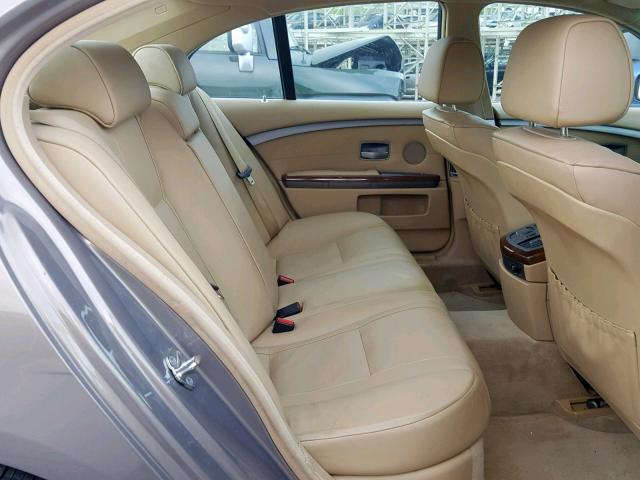 WBAHL83526DT02887 - 2006 BMW 750 I BROWN photo 6