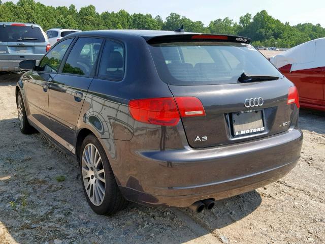 WAUHF78P17A221703 - 2007 AUDI A3 2 GRAY photo 3