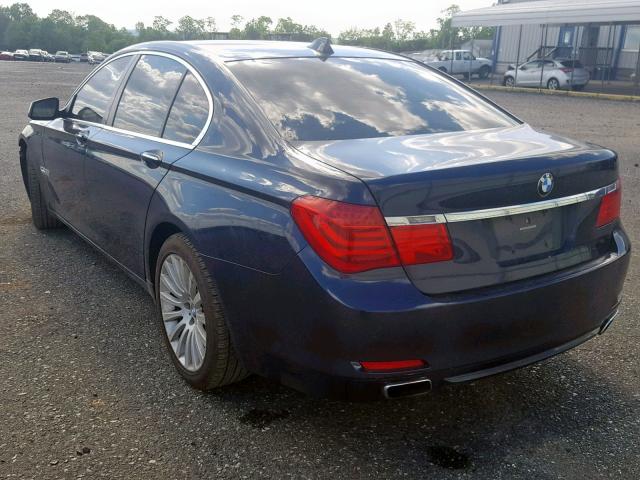 WBAKC6C53BC393985 - 2011 BMW 750 XI BLUE photo 3