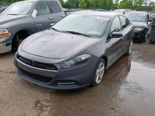 1C3CDFBB4FD320107 - 2015 DODGE DART SXT GRAY photo 2