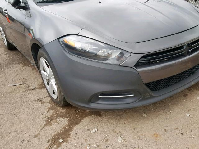 1C3CDFBB4FD320107 - 2015 DODGE DART SXT GRAY photo 9