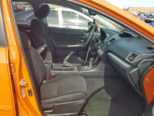 JF2GPAFC0F8232109 - 2015 SUBARU XV CROSSTR ORANGE photo 5