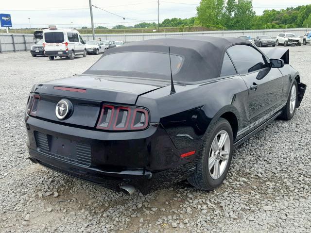 1ZVBP8EM5E5240411 - 2014 FORD MUSTANG BLACK photo 4