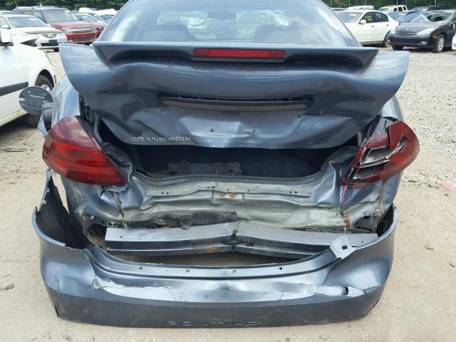 2G2WP552X61269993 - 2006 PONTIAC GRAND PRIX BLUE photo 9