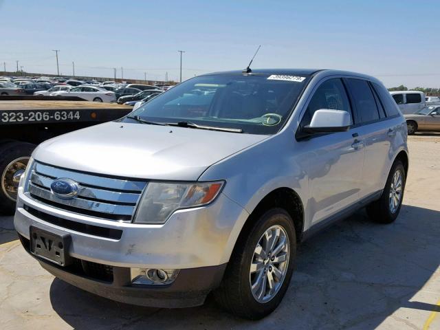 2FMDK4JC9ABA87307 - 2010 FORD EDGE SEL SILVER photo 2