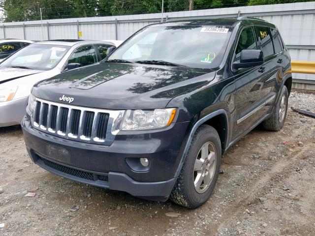 1J4RR4GG1BC555140 - 2011 JEEP GRAND CHER BLACK photo 2