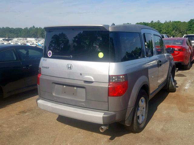 5J6YH18584L007844 - 2004 HONDA ELEMENT EX SILVER photo 4