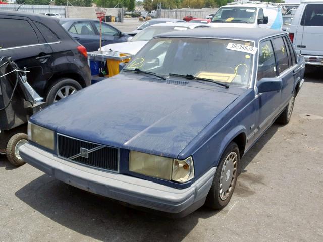 YV1FA8844L2433918 - 1990 VOLVO 740 BASE BLUE photo 2