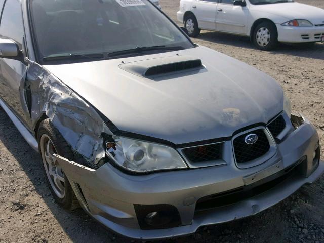 JF1GD74637G514958 - 2007 SUBARU IMPREZA WR SILVER photo 9