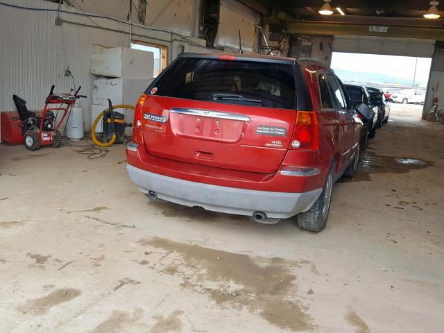 2A8GF68X37R334579 - 2007 CHRYSLER PACIFICA T RED photo 4