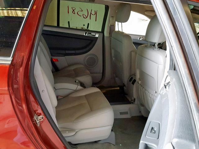 2A8GF68X37R334579 - 2007 CHRYSLER PACIFICA T RED photo 6