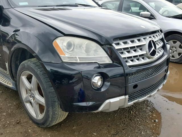 4JGBB72EX9A444977 - 2009 MERCEDES-BENZ ML 550 BLACK photo 9