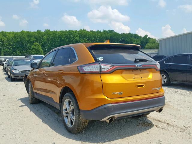 2FMPK4K96GBB12611 - 2016 FORD EDGE TITAN ORANGE photo 3