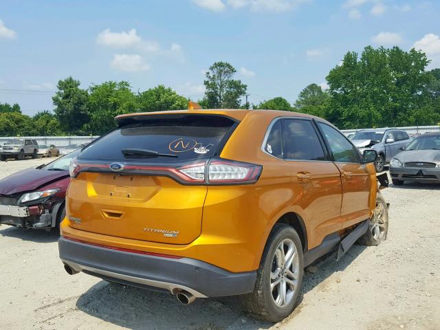 2FMPK4K96GBB12611 - 2016 FORD EDGE TITAN ORANGE photo 4