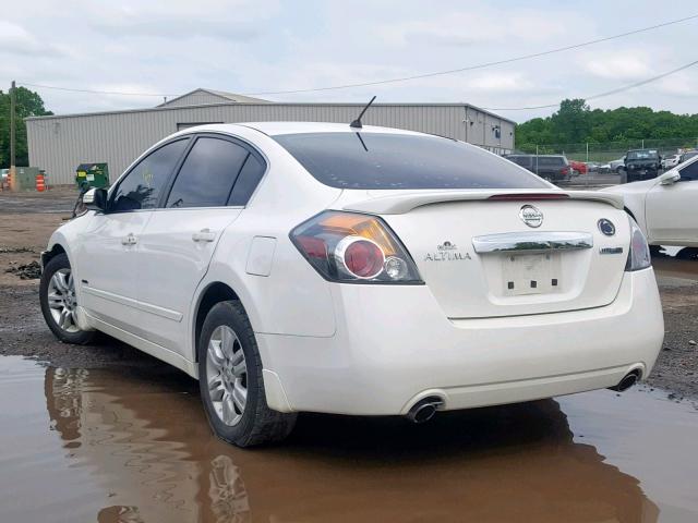 1N4CL2AP2AC114454 - 2010 NISSAN ALTIMA HYB WHITE photo 3