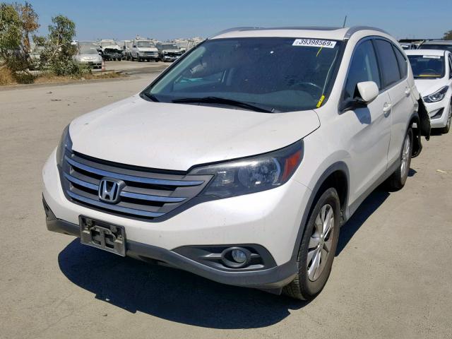 5J6RM3H70EL002118 - 2014 HONDA CR-V EXL WHITE photo 2