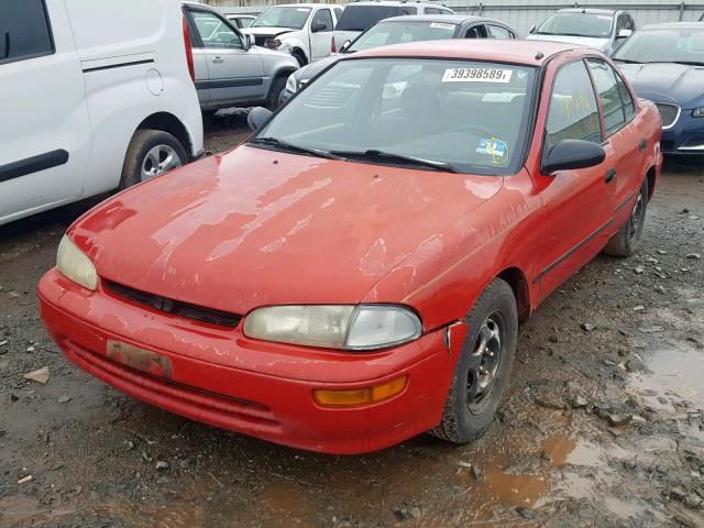 1Y1SK5260SZ016968 - 1995 GEO PRIZM BASE RED photo 2