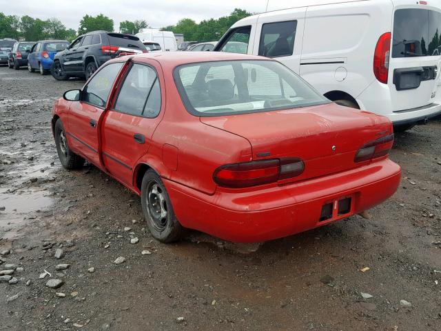 1Y1SK5260SZ016968 - 1995 GEO PRIZM BASE RED photo 3