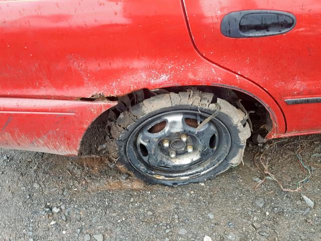 1Y1SK5260SZ016968 - 1995 GEO PRIZM BASE RED photo 9