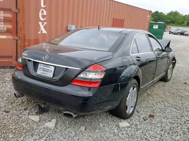 WDDNG76X37A071797 - 2007 MERCEDES-BENZ S 600 BLACK photo 4