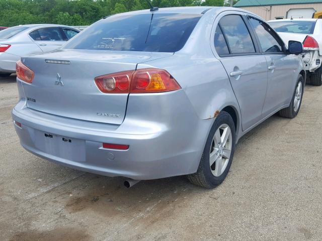 JA3AU26U28U011938 - 2008 MITSUBISHI LANCER ES SILVER photo 4