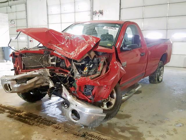 3D7KS26T59G553287 - 2009 DODGE RAM 2500 RED photo 2