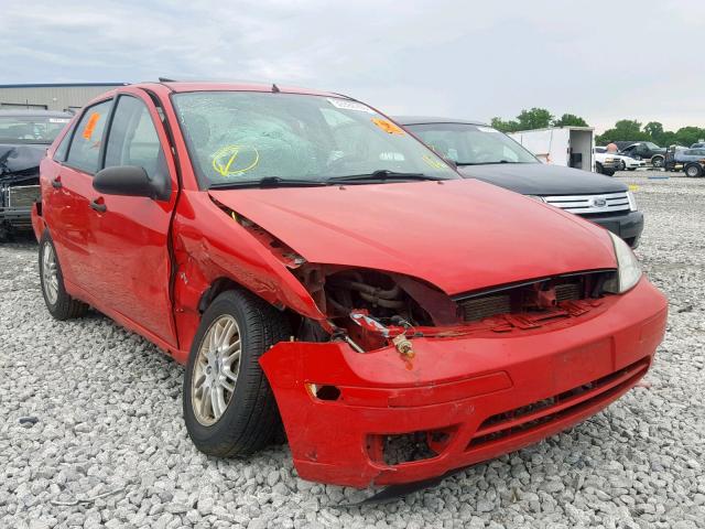 1FAFP34N95W218672 - 2005 FORD FOCUS ZX4 RED photo 1