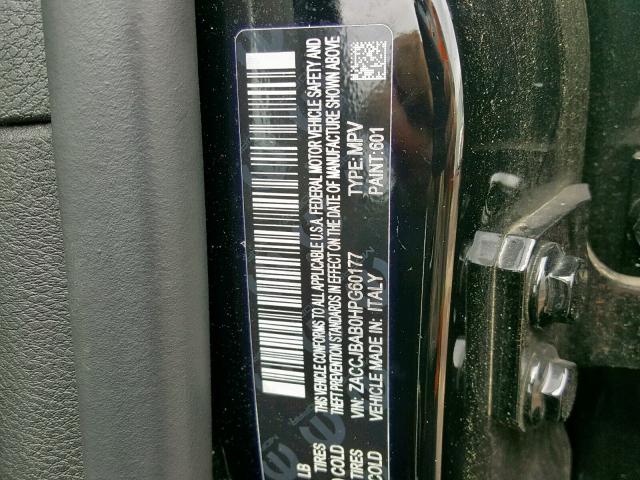 ZACCJBAB0HPG60177 - 2017 JEEP RENEGADE S 黑色 照片 10