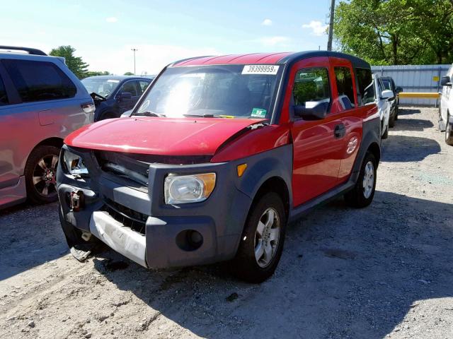 5J6YH286X5L000796 - 2005 HONDA ELEMENT EX RED photo 2