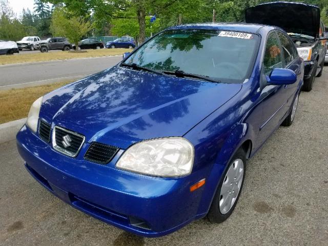 KL5JD56Z75K213038 - 2005 SUZUKI FORENZA S BLUE photo 2