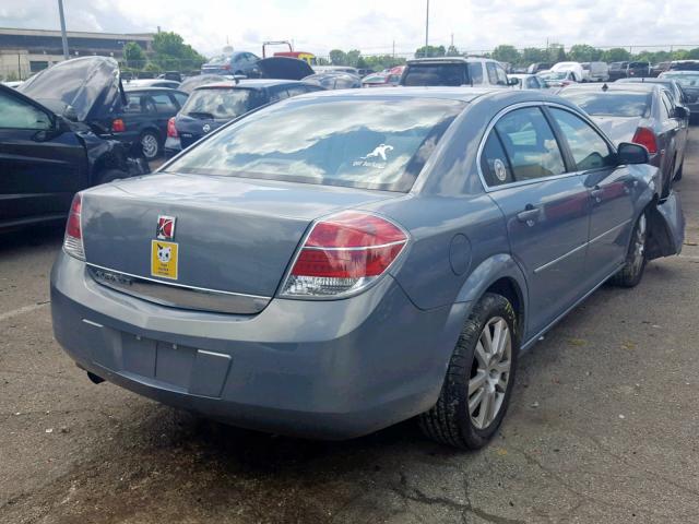 1G8ZS57N07F160476 - 2007 SATURN AURA XE BLUE photo 4