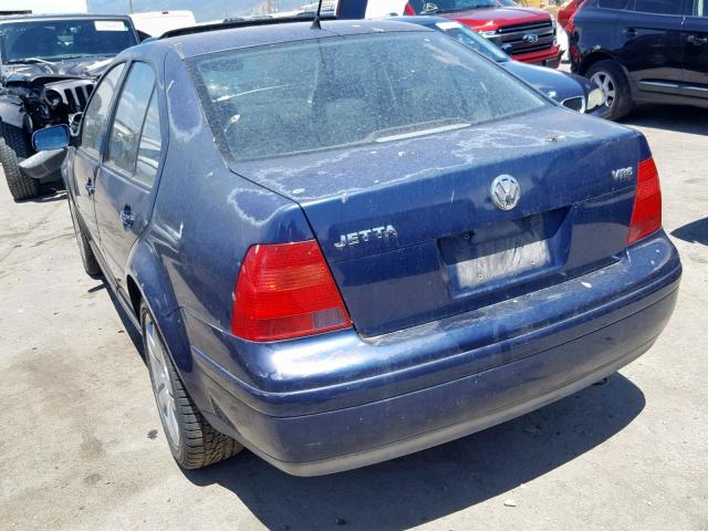 3VWSG69M91M220746 - 2001 VOLKSWAGEN JETTA GLS BLUE photo 3