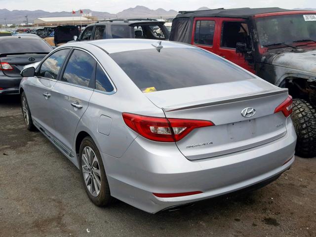 5NPE34AF2HH529116 - 2017 HYUNDAI SONATA SPO SILVER photo 3