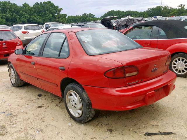 1G1JF5247W7134609 - 1998 CHEVROLET CAVALIER L RED photo 3