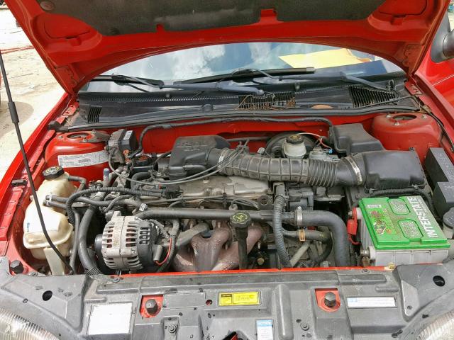 1G1JF5247W7134609 - 1998 CHEVROLET CAVALIER L RED photo 7