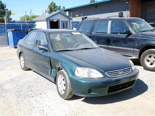 2HGEJ6614YH568377 - 2000 HONDA CIVIC BASE GREEN photo 1