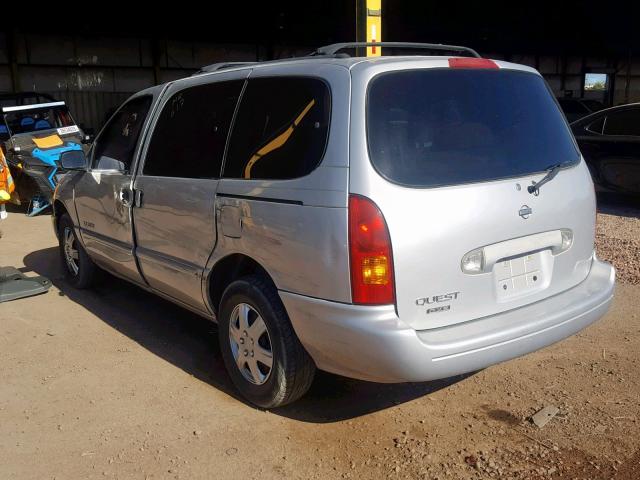 4N2XN11T9XD810743 - 1999 NISSAN QUEST SE TAN photo 3