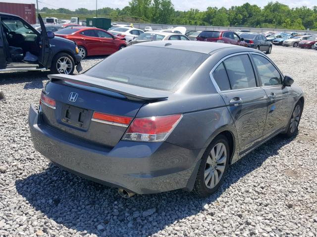 1HGCP2F84CA054287 - 2012 HONDA ACCORD EXL GRAY photo 4