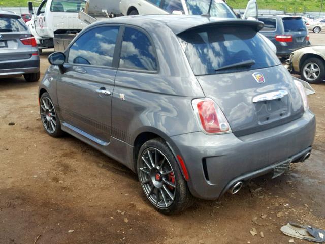 3C3CFFFH0DT612921 - 2013 FIAT 500 ABARTH GRAY photo 3