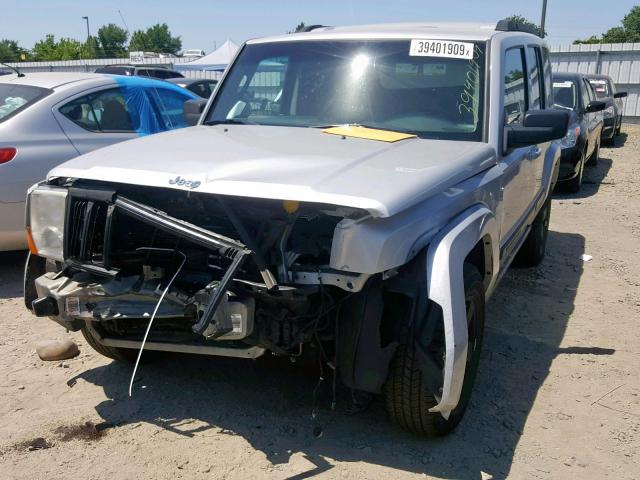 1J8HG48K67C598804 - 2007 JEEP COMMANDER SILVER photo 2