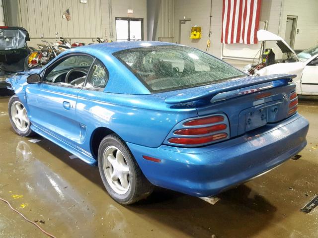 1FALP42T5RF193673 - 1994 FORD MUSTANG GT BLUE photo 3