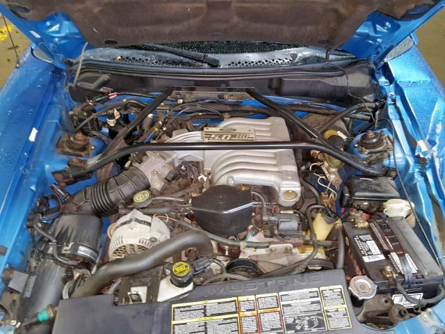 1FALP42T5RF193673 - 1994 FORD MUSTANG GT BLUE photo 7